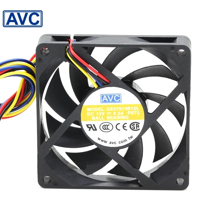 

2pcs DE07015B12L 7cm 70*70*15mm 70mm computer case cpu cooling fans 12V 0. 3A 7CM 7015 cooler