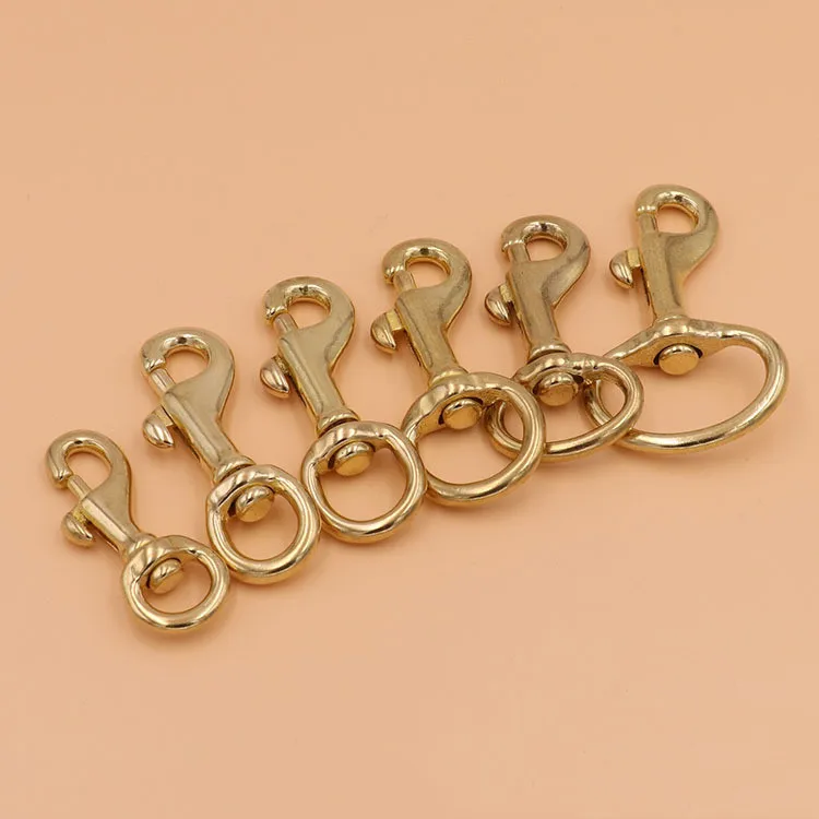 2pcs Solid Brass Bag Buckles Lobster Clasps Key Chain Dog Collar Straping Hook Buckle Shoulder Strap Swivel Snap Fastenes | Дом и сад