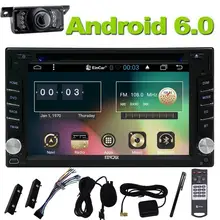 Android 6.0 Quad Core Universaltwo din 2 din Car Audio Stereo GPS Navigation Double 2Din 1024*600 HD Car Radio Multimedia Player