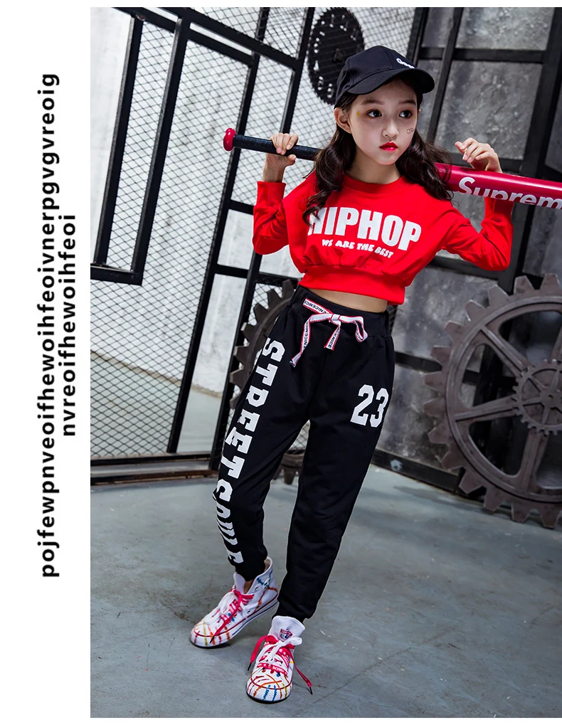 Street Dance Costumes Suit Girls_08