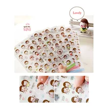 1 Sheet New lovely Girl transparent diary face sticker decorative stickers