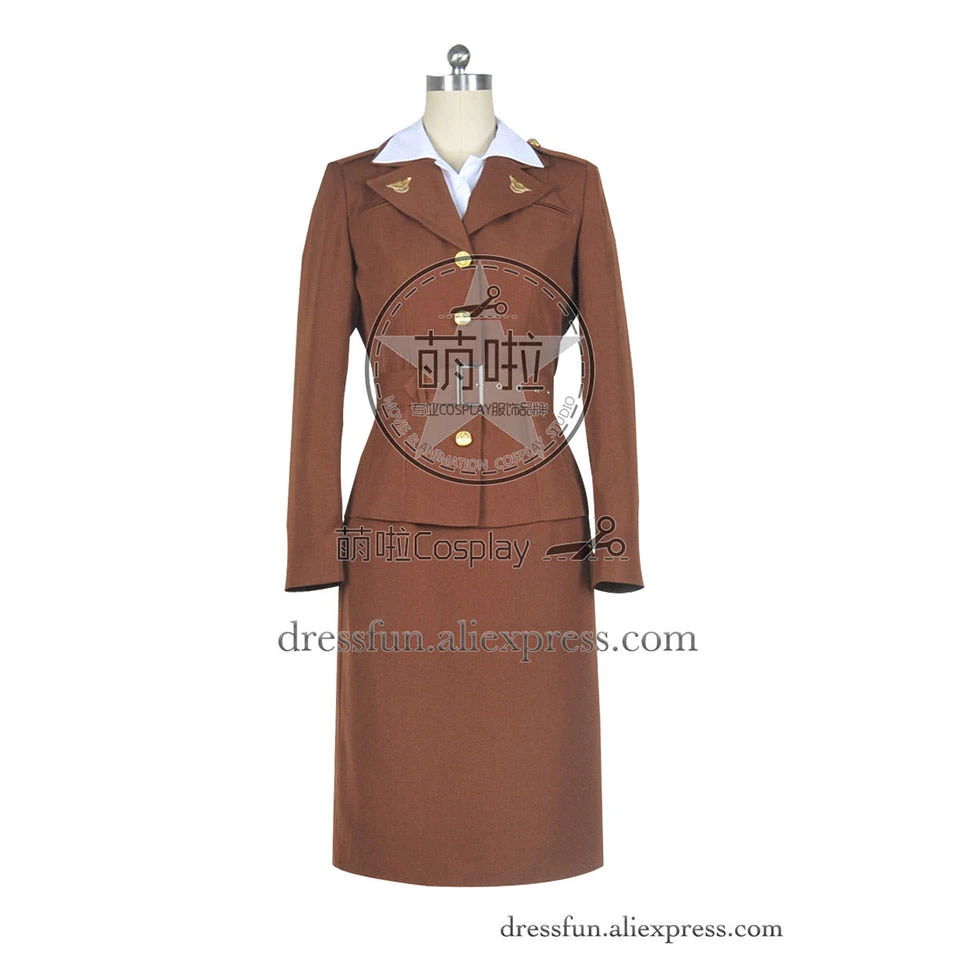 キャプテンアメリカコスプレエージェントマーガレットをペギーカーター衣装スカート制服衣装スーツハロウィンコートパーティー高速配送シャツ Captain America Cosplay Peggy Cartercosplay Captain America Aliexpress