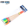 FISH KING-flotteur de pêche, 5 pièces, matériel de pêche, équipement de pêche, sapin, couleurs variées, 3 + 2g/4 + 2g/5 + 2g/6 + 2g, bouée Bobber, carpe ► Photo 3/6