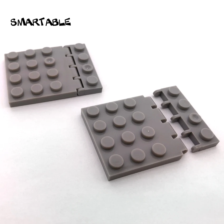 Smartable MOC Hinge Vehicle Roof Holder 1x4 +Hinge Plate 4x4 Building Block Parts Toys Compatible Legoing 4315+4213 20pcs/lot 
