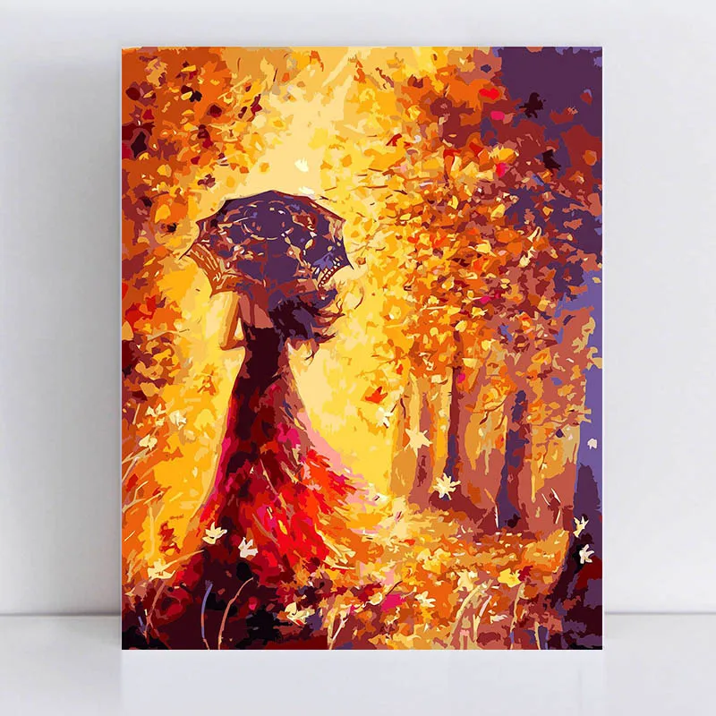 

painting by numbers art paint by number Shining back goddess Diy digital painting sketch painting linen canvas own color hand-pa