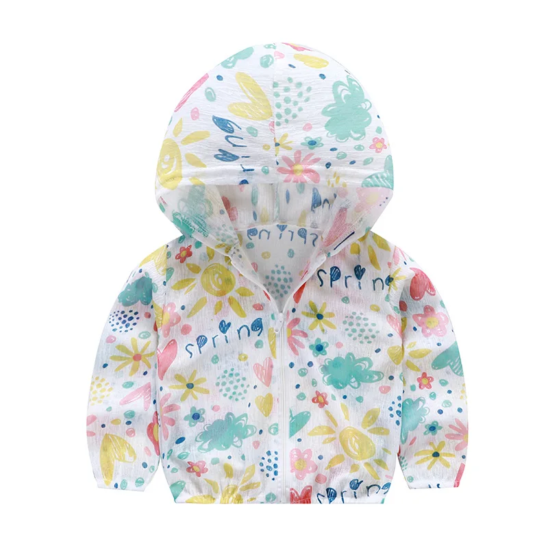

2019 Kids Jacket Car Cartoon Hooded Boys Coats Thin Breathable Fashion Girls Outerwear Summer Autumn Children Windproof Coats
