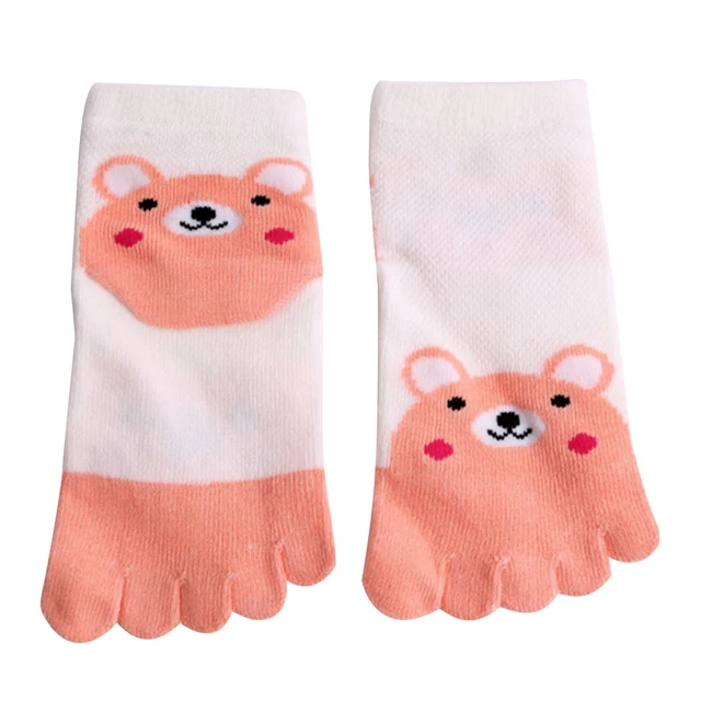 1 Pair Baby Five Toes Socks Cotton Girl Children Kids Hosiery