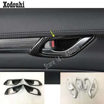

For Mazda CX-5 CX5 2nd Gen 2017 2018 2019 2020 Car Cover Detector Sticks Trims ABS Chrome Car Door Inner Built Bowl Handle 4pcs