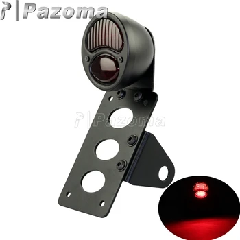 

Motorbike LED Flashing Rear Tail Brake Light Stop Running Lights Number Plate Side Mount Bracket For Harley Dyna