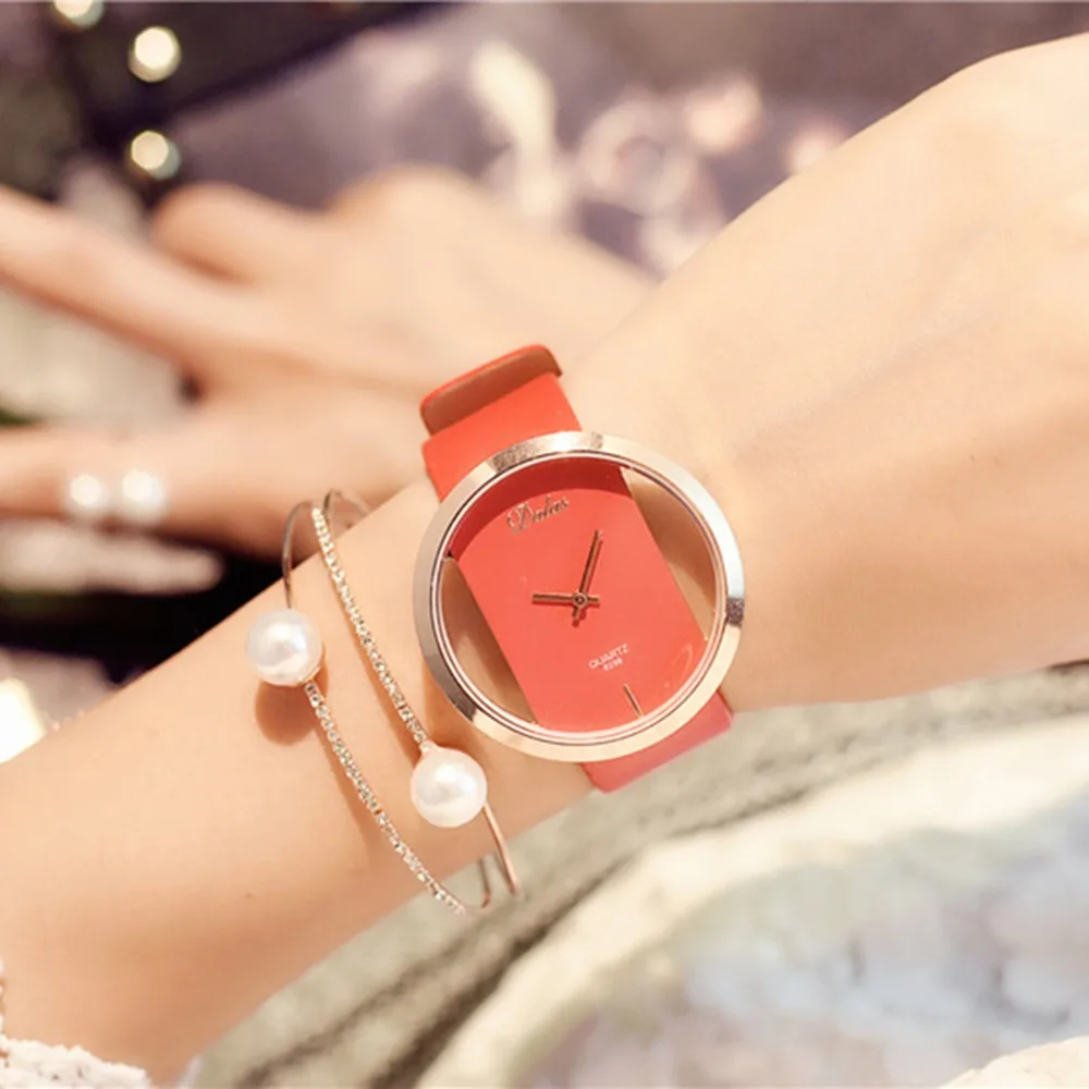 Reloj Женские часы люксовый бренд повседневные женские кварцевые часы наручные часы полые элегантные женские наручные часы Montre Femme