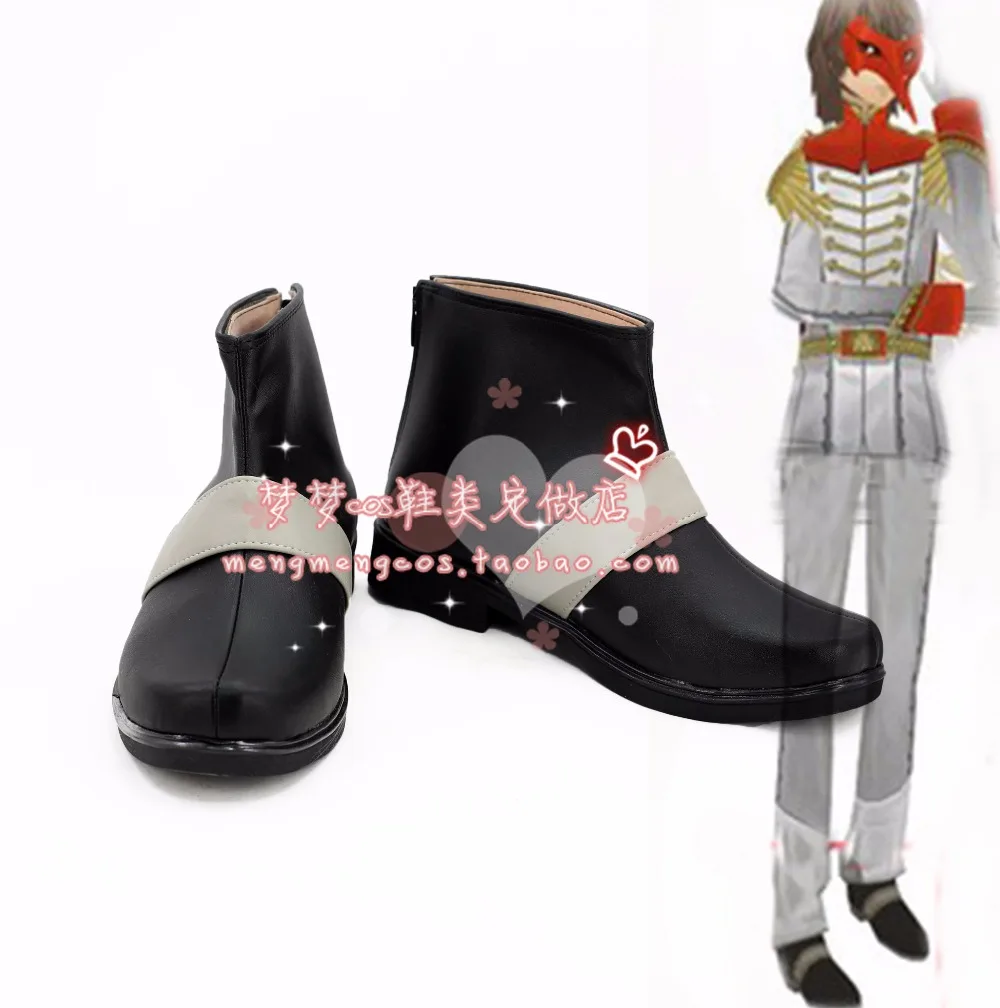 Shin Megami Tensei: Persona 5 Goro Akechi Crow/Обувь для костюмированной вечеринки Ботинки на заказ
