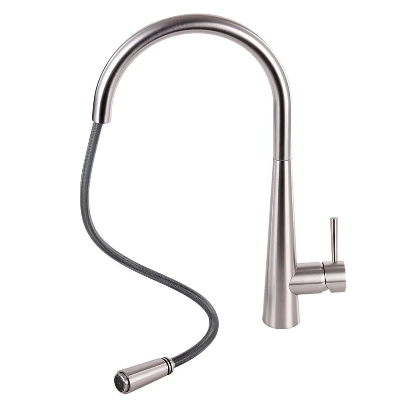 HPB Copper Deck Mounted Kitchen Faucet Sink Mixer Tap Cold Hot Water taps Pb-free torneira cozinha Chrome Swivel Spout HP4004