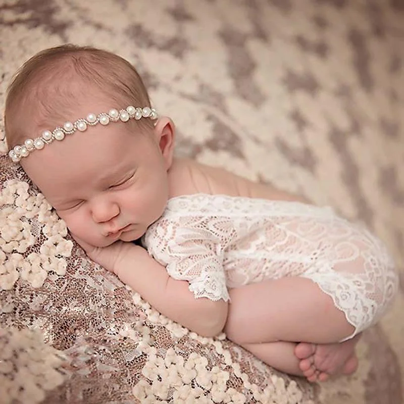 

Newborn Photography Props Baby Lace Romper Fotografia Princess Costumes Clothes For Infantil Girls Phoot Shoots 0-4M Clothing