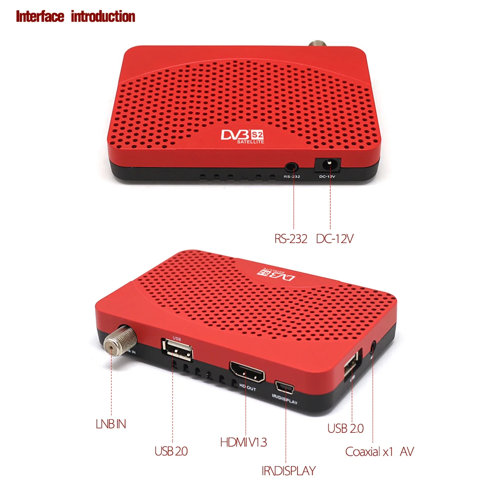 Vmade мини размер MPEG4 HD ТВ тюнер DVB S2 Цифровой спутниковый ресивер с USB Wifi CCCAM линия