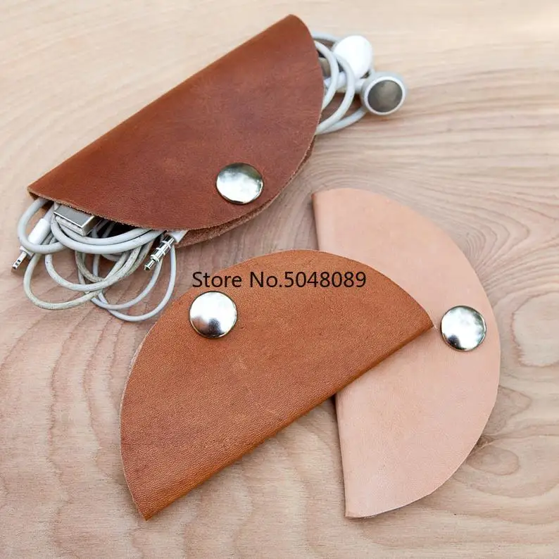 

Japan Steel Blade Leather Cord Round Organizer Cable Wire Holder Leather Template for DIY Leathercraft Handmade Small Gift