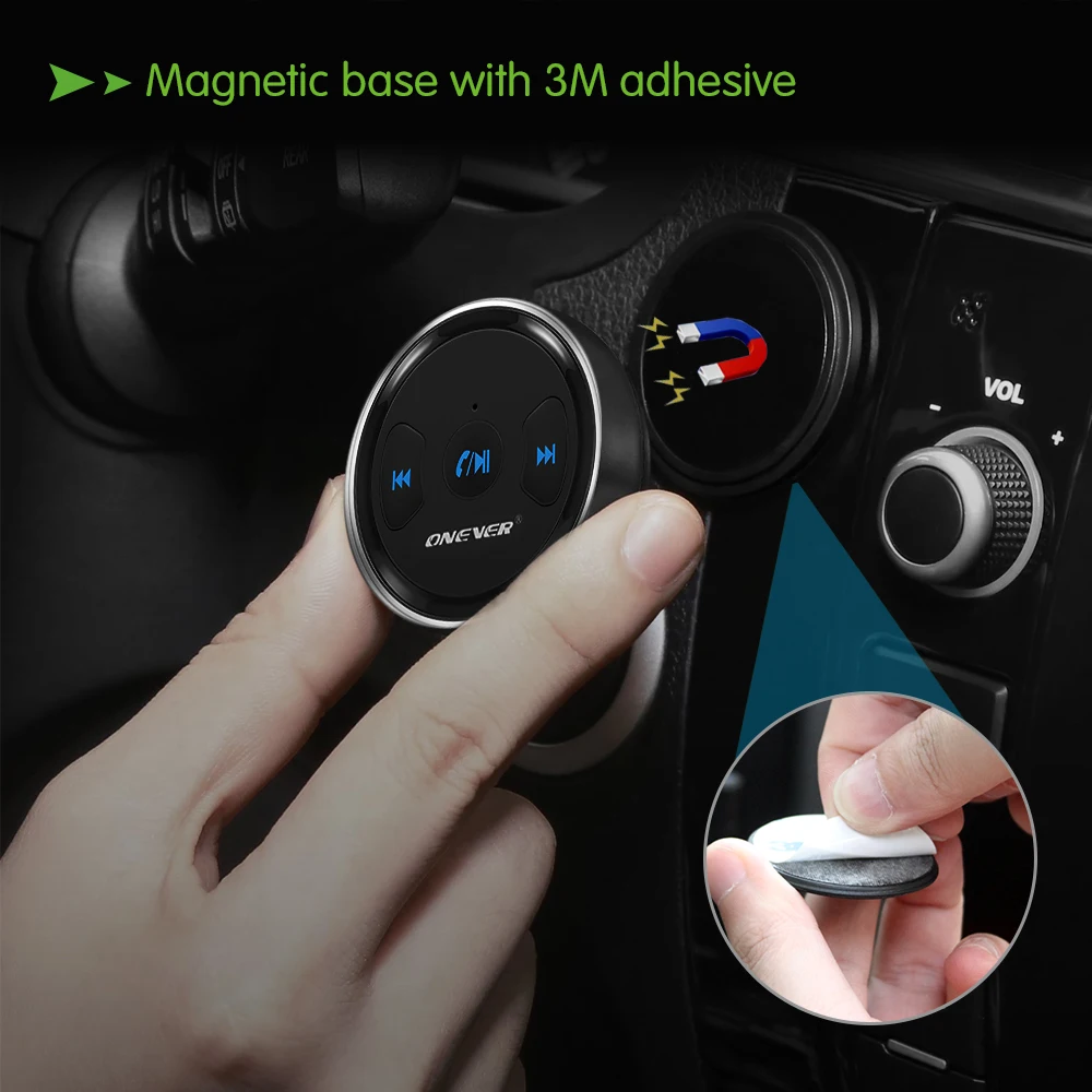 ONEVER беспроводной 3,5 мм приемник Bluetooth Hands Free автомобильный комплект AUX A2DP набор для трансляции Поддержка Siri для Динамик наушники стерео