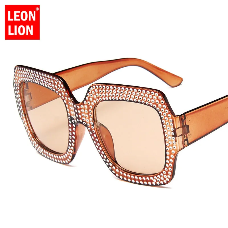 

LeonLion 2018 Large Frame Sunglasses Women Luxury Man/Women Sun Glasses Classic Vintage Outdoor Shopping Punk Oculos De Sol