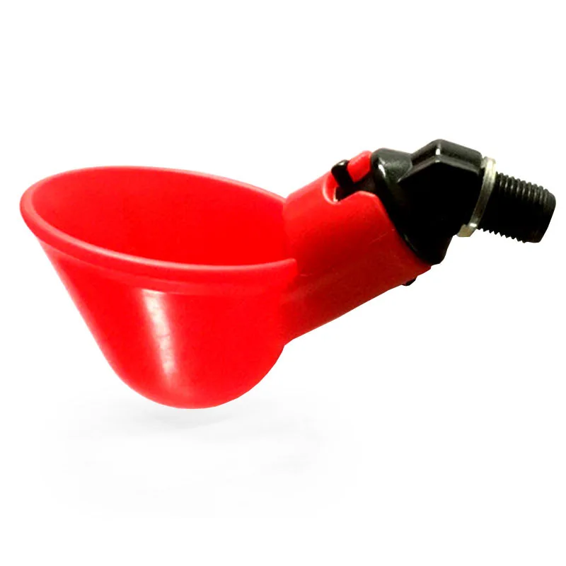 

4 pcs/lot Automatic Chicken Quail Drinker Chicken Waterer Bowl With Yellow Nipple Farm Poultry Drinking Water System