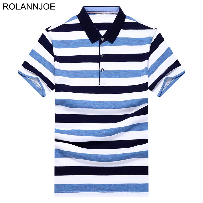 

R.N.J. Tricolor Striped Pique Polo Shirts Men Clothes 2018 Short Sleeve Polo Men's Casual Regular fit Cotton Polos Para Hombre
