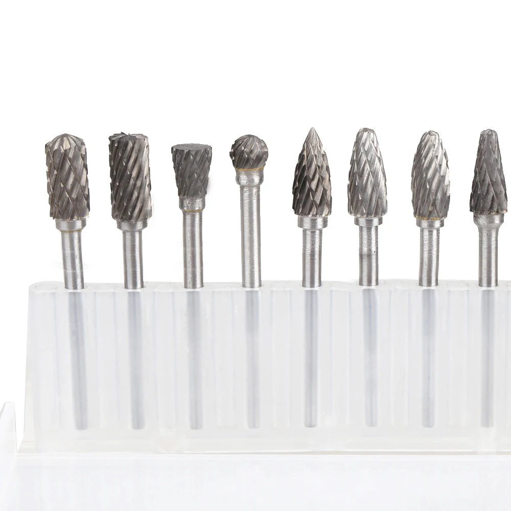 

Hot Sale 10 x Solid Carbide Burrs for Rotary Drill Die Grinder Carving Bit