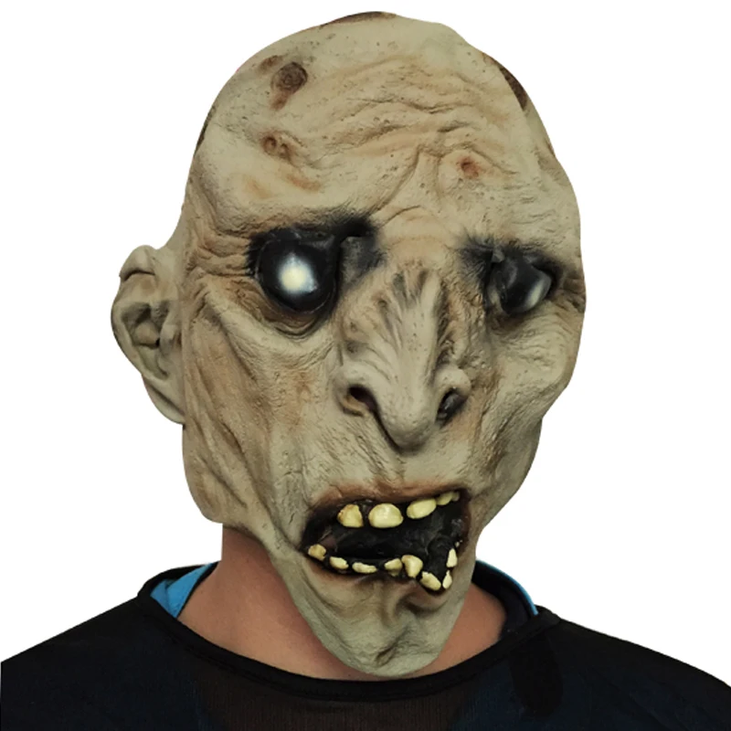 

Hideous Face Aliens Mask Horror Halloween Ugly Novelty Adult Hedging Size Party Head Long Hair Mask For Women Men MJ080