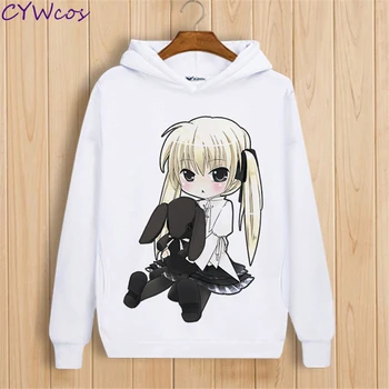 

2018 New Yosuga no Sora Kasugano Sora Cosplay Hooded Sweater Anime Print Shirt Loose Blouse Long Sleeves Sweatshirt Hoodies