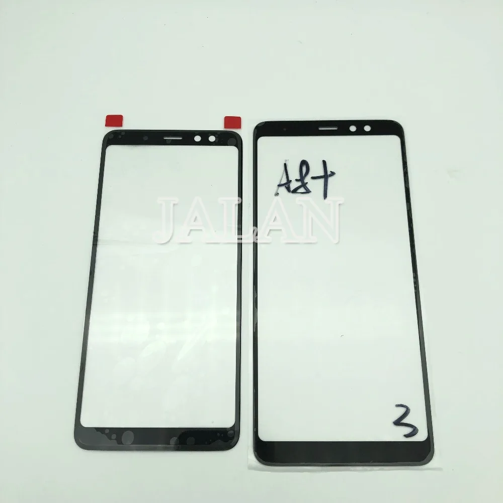 2 шт переднее внешнее стекло для samsung galaxy A6/A6 plus/A8/A8 plus трещины стекло для экрана Замена панели ремонт лучшее качество