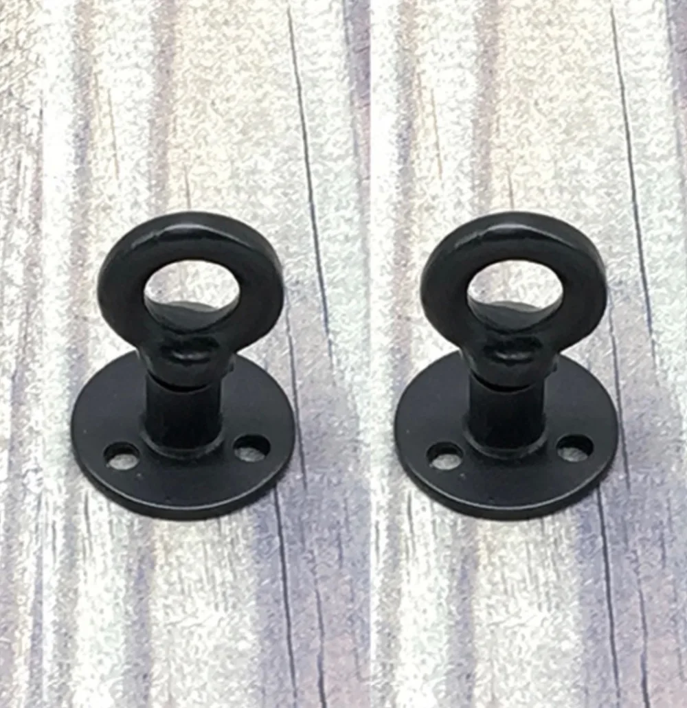

2Pieces/Lot Base Diameter:38mm Retro American Cabinet Handle Iron Flange Base Furniture Hook Hangers