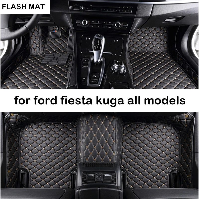Автомобильные коврики для ford fiesta 2006- Фокус mk2 проводник kuga fusion ranger ecosport авто аксессуары, автомобильные коврики