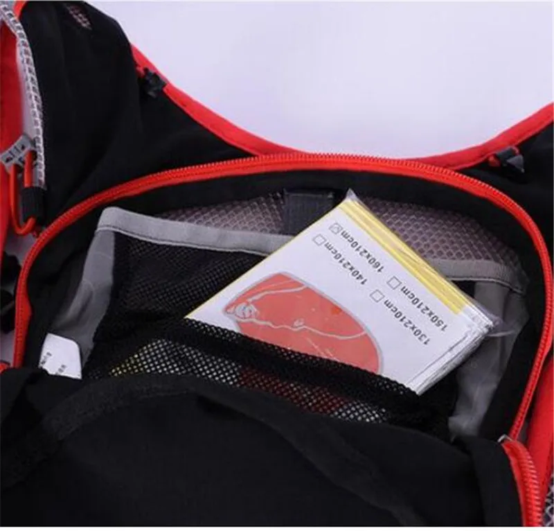 AONIJIE 5L Outdoor Backpack Marathon Vest Pockets Bag for Running Rucksack Cycling Safety Gear With 1.5L Hydration Bladder