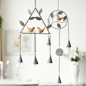 

Creative Metal wholesale bird garden wind chime metal decoration for home beautiful decoration for home garden metal wind chime