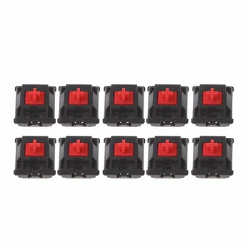 

10Pcs/set Mechanical Keyboard for Original Cherry MX Switches 3 Pin Feet Black/Blue/Red/Brown Keyboard Switch C26