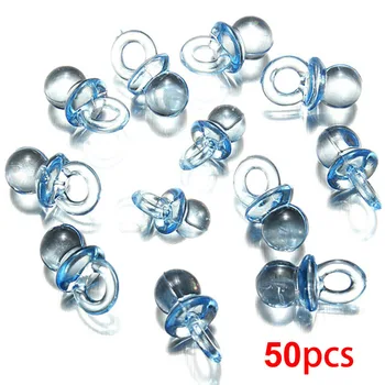 

50pcs Mini Acrylic Charms Baby Pacifiers Shower Favors Party Game Decorations FJ88