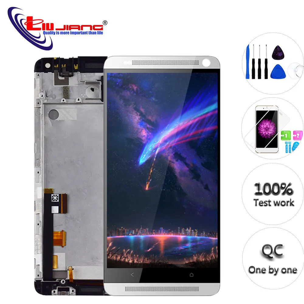 

For HTC One MAX 8086 Original LCD Display Touch Screen Digitizer Assembly with Frame Monitor Panel Module For HTC One Max LCD