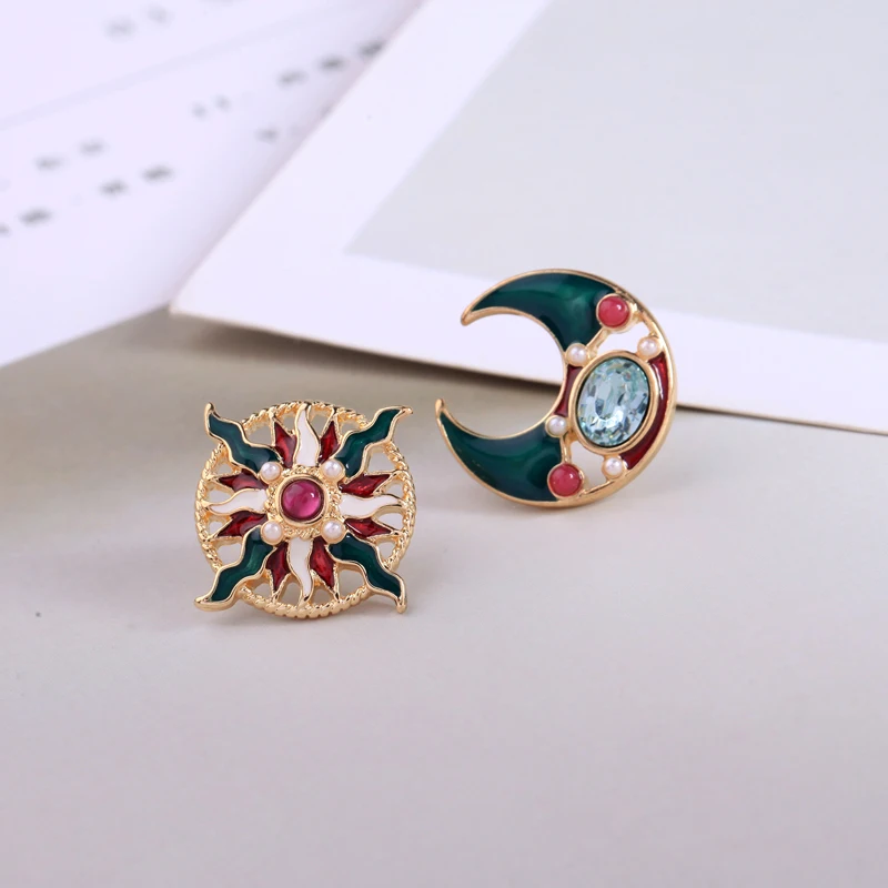 KISS ME New Collection Earrings 2018 Popular Enamel Crystal Star Moon Insect Drop Earrings for Women Fashion Jewelry - Image 4