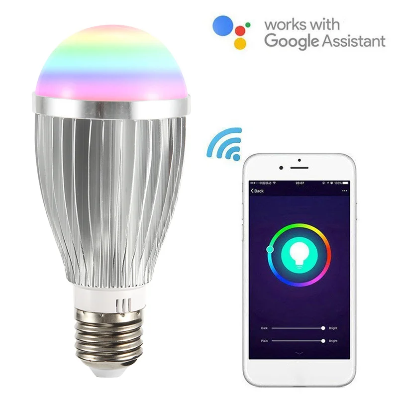 

18w Smart Light New for Google Home/ Alex/IFTTT High Power Bulb Mobile Phone Remote Control Wifi Bulb E27/E26/B22 LED Bulbs