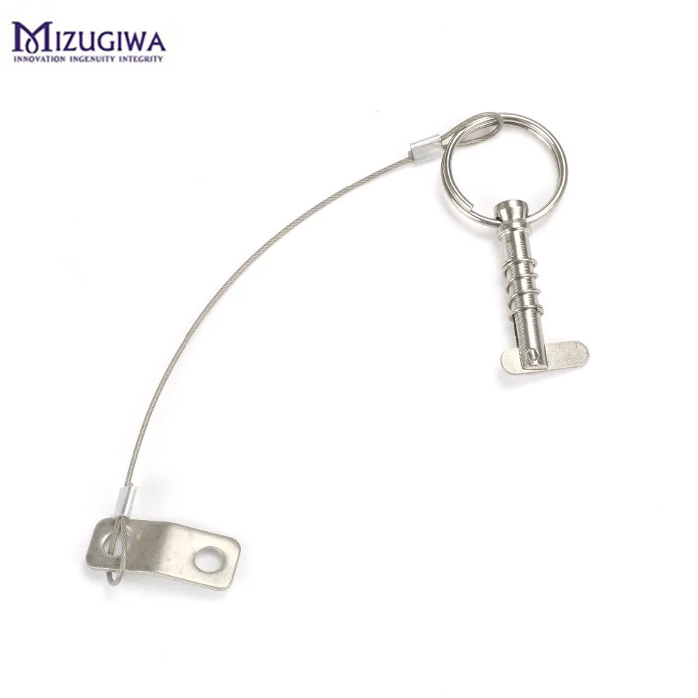 6.3mm Quick Release Pin With Lanyard For Boat Bimini Top Deck Hinge 316 Stainles