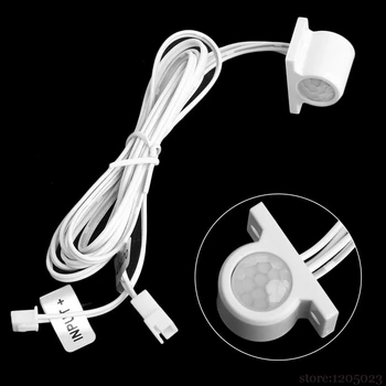 

12V DC LED Automatic On Off Strip PIR Body Infrared Motion Sensor Switch White