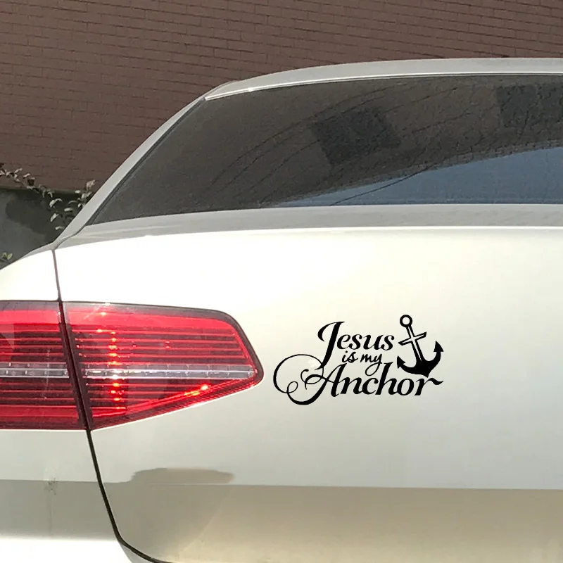 1pc SEEYULE Jesus is my Anchor Car Stickers Automobiles Motorcycle Decal Cover Car Styling Trunk Door Decor Accessories 1pc SEEYULE Jesus is my Anchor Car Stickers Automobiles Motorcycle Decal Cover Car Styling Trunk Door Decor Accessories