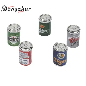 

Dongzhur 5pcs/Set Bottle Beer Miniatures For 1:12 Dollhouses Poppenhuis Miniaturen 1:12 Beer Miniaturas 1:12 Kids Play Toys