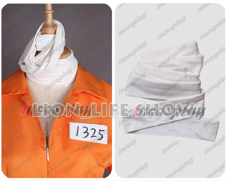 Detentionhouse Nanbaka Niko No.25 тюрьма одежда косплей костюм + аксессуары|cosplay costume|prison clothescostume