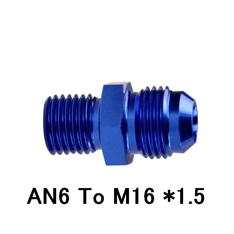 Штыревой AN6 до 1/2 NPT 1/4 NPT 3/8NPT M10* 1,5 M20* 1,5 прямой адаптер, фитинг для автоматического шланга, фитинг для мужского масляного охладителя - Цвет: SL816-06-163-011