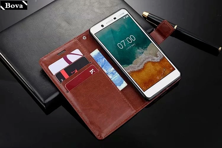 Чехол для Nokia 7 1 Plus из искусственной кожи fip чехол с держателем карт plus защитная