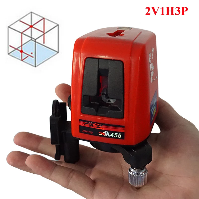 

Laser Level 3 Lines 3 points Red Line 360degree Self-leveling Cross Laser Levels Diagnostic-tool Replace AK455 can work outdoor