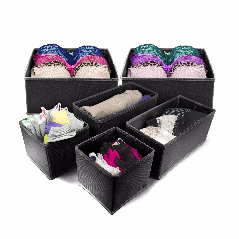 Buy Set of 6 Drawer Bin Set Closet / Dresser Storage