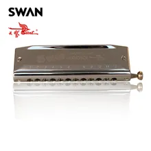 Swan SW1248-6 High End 12 Holes 48 Tones Chromatic Harmonica With Rounded Mouthpiece Switchable Tones Musical Instrument Harp