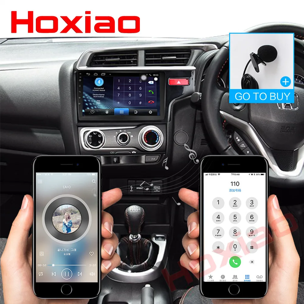 Cheap Android Car Radio for HONDA  Fit JAZZ (pignt)1024*600 Quad Core wifi Bluetooth video audio Multimedia 2 din car dvd player 4