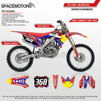 

MotoSpace Customized Team Graphics Backgrounds Decals 3M Custom Stickers For Honda CRF250R 2010-2013 CRF450R 2009-2012 050