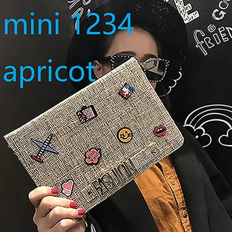 mini 1234 apricot JOVTINI для Apple iPad 234 air air2 pro 9,7 10,5 mini1234 3D буквы подставка кожаный чехол для нового iPad 9,7 - Цвет: mini 1234 apricot