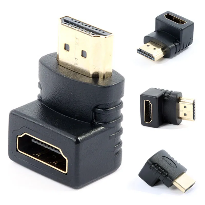 DZLST 90 градусов угол HDMI к HDMI мужчин и женщин Переходный кабель конвертер удлинитель для 1080P HDTV для Hdmi адаптер